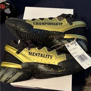 adidas Black and Gold Athletic Shoes